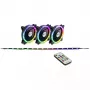 Wentylator do obudowy Inter-Tech RS-04 RGB 12 cm Czarny