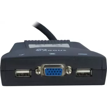 Przełącznik KVM Inter-Tech KVM-LS-21JA Czarny