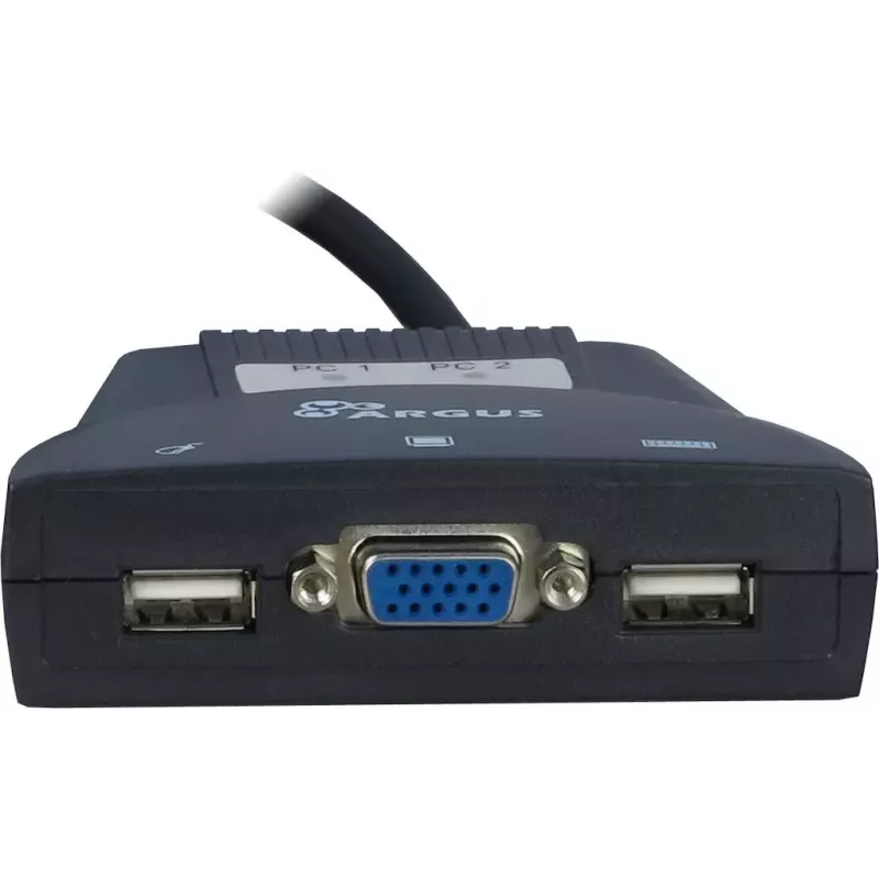 Przełącznik KVM Inter-Tech KVM-LS-21JA Czarny