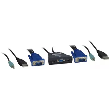 Przełącznik KVM Inter-Tech KVM-LS-21JA Czarny