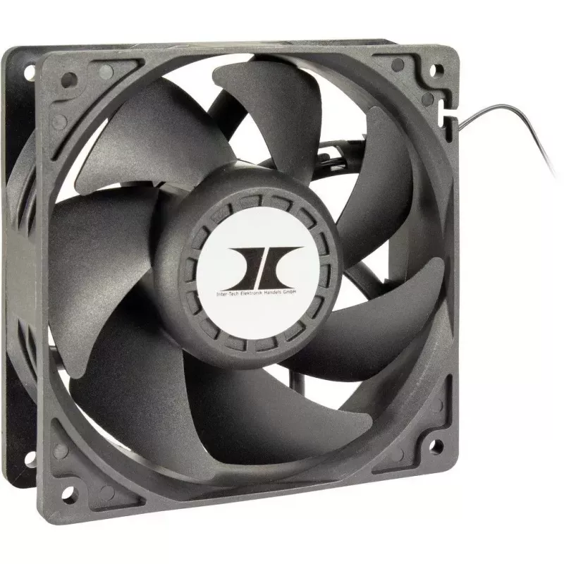 Fan Inter-Tech 88887368 Układ chłodzenia komputerowego 12 cm Czarny 3 szt.