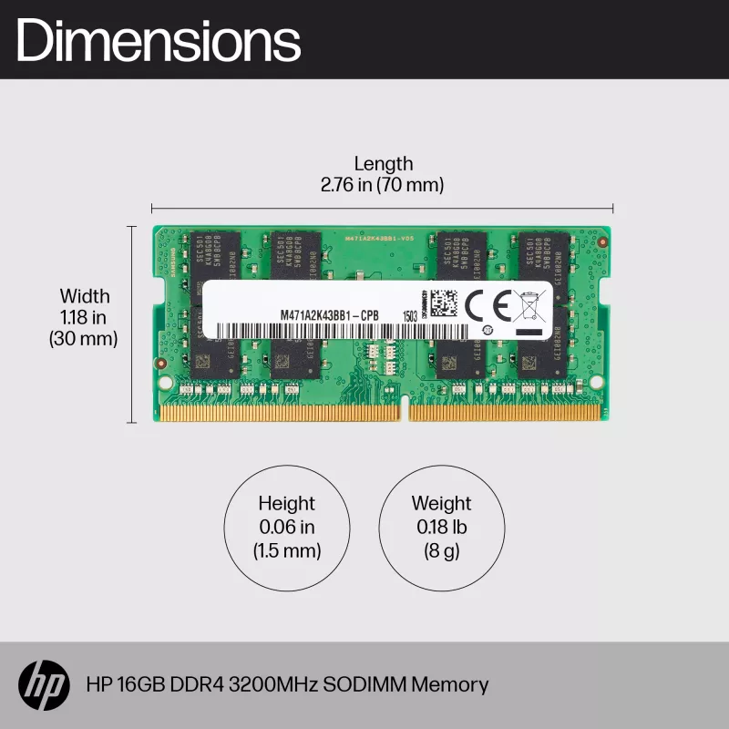 Moduł pamięci HP 16 GB DDR4 3200 SODIMM