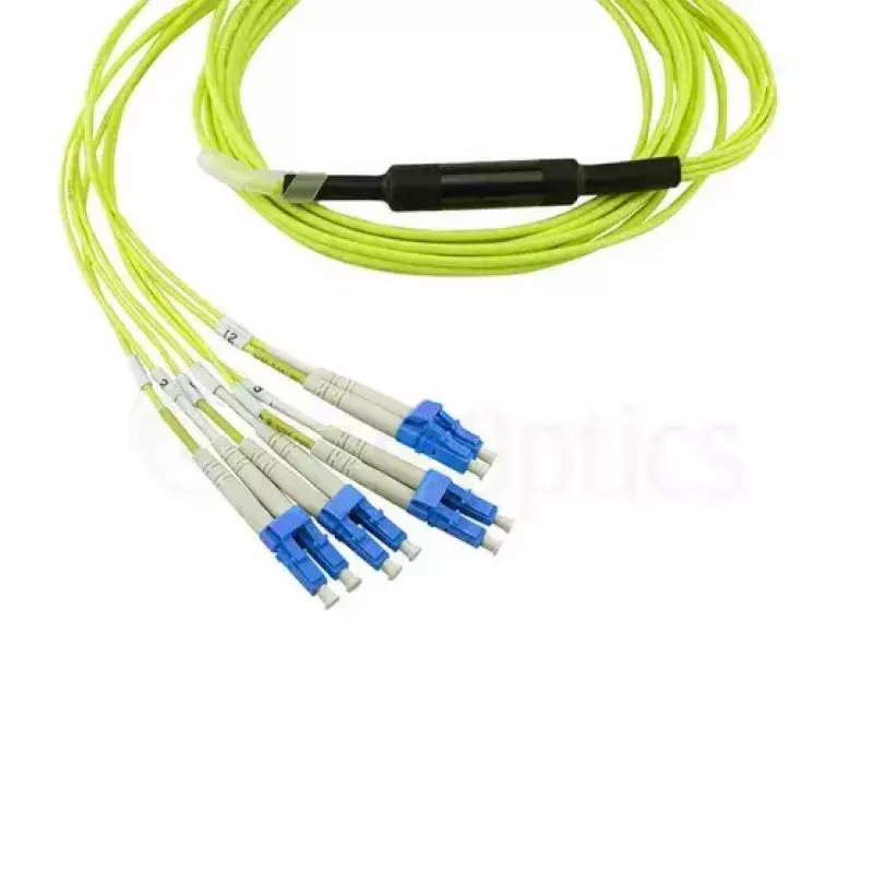 BlueOptics InfiniBand kabel światłowodowy 5 m MTP 4x LC Zielony