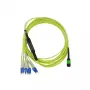BlueOptics InfiniBand kabel światłowodowy 5 m MTP 4x LC Zielony