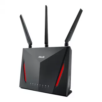 Bezprzewodowy router stacjonarny ASUS RT-AC2900, dwuzakresowy 2,4/5 GHz, Wi‑Fi 5 (802.11ac), 2917 Mb/s, Gigabit Ethernet, 4 porty LAN, USB, 4 anteny