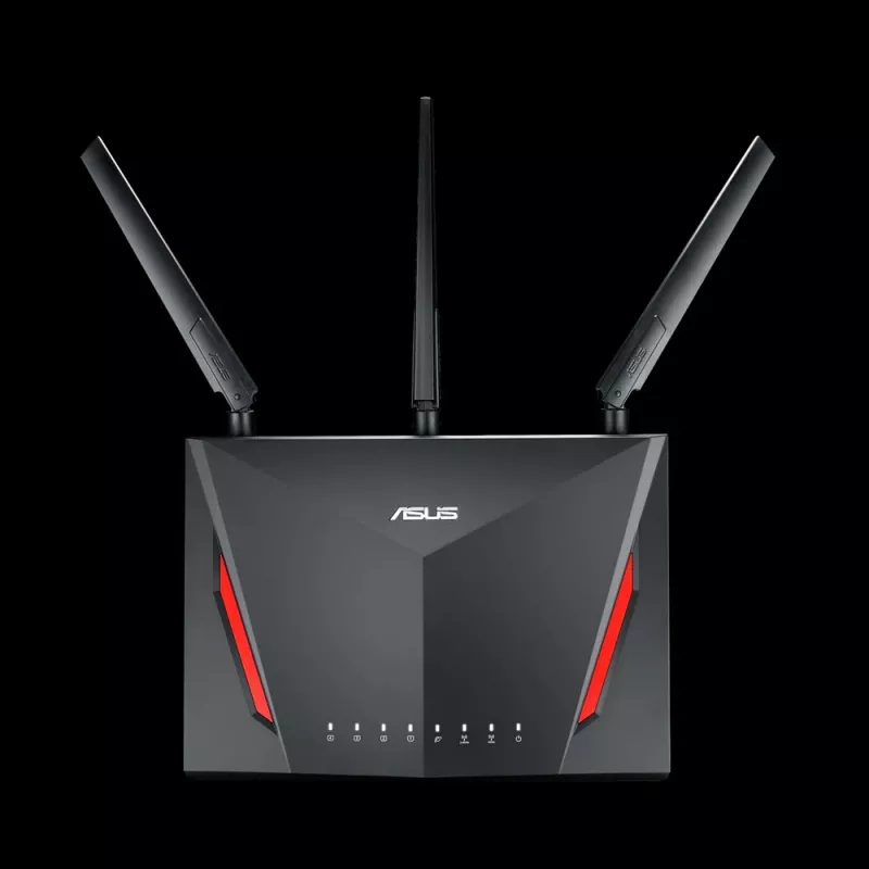 Bezprzewodowy router stacjonarny ASUS RT-AC2900, dwuzakresowy 2,4/5 GHz, Wi‑Fi 5 (802.11ac), 2917 Mb/s, Gigabit Ethernet, 4 porty LAN, USB, 4 anteny