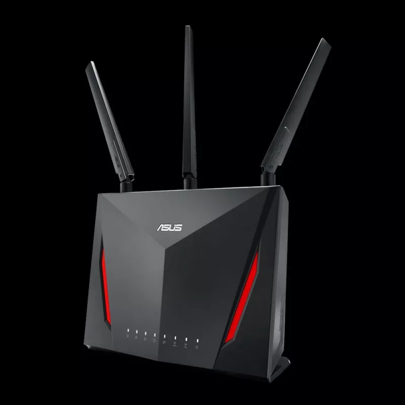 Bezprzewodowy router stacjonarny ASUS RT-AC2900, dwuzakresowy 2,4/5 GHz, Wi‑Fi 5 (802.11ac), 2917 Mb/s, Gigabit Ethernet, 4 porty LAN, USB, 4 anteny