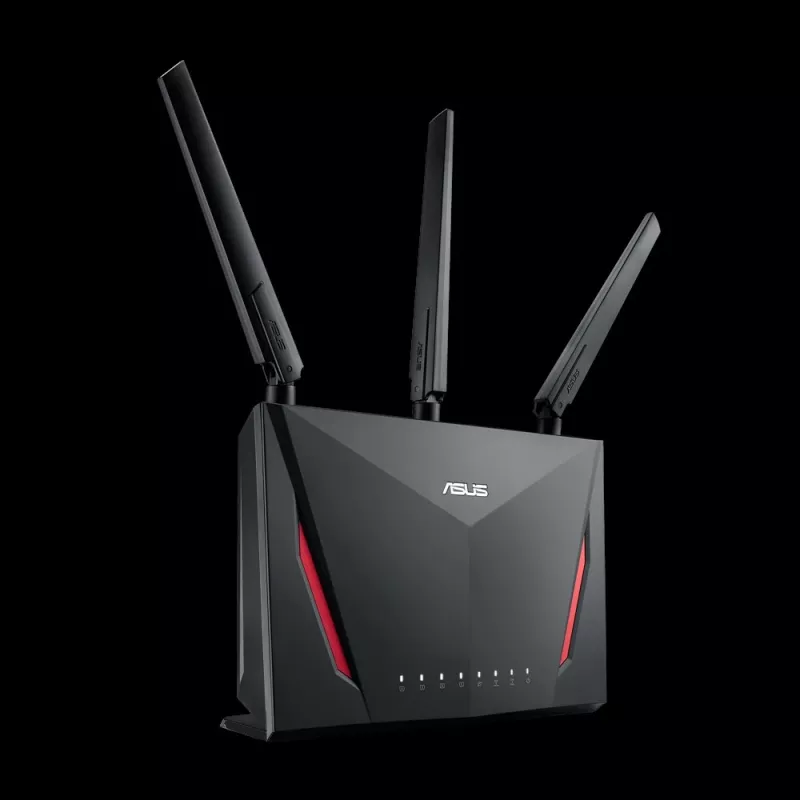 Bezprzewodowy router stacjonarny ASUS RT-AC2900, dwuzakresowy 2,4/5 GHz, Wi‑Fi 5 (802.11ac), 2917 Mb/s, Gigabit Ethernet, 4 porty LAN, USB, 4 anteny