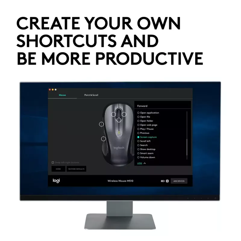 Mysz Logitech M510 RF Bezprzewodowa