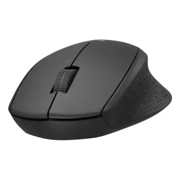 Mysz Logitech M330 SILENT PLUS — bezprzewodowa RF, praworęczna, 1000 DPI, 3 przyciski, kółko przewijania, czarna, zasilana bateryjnie