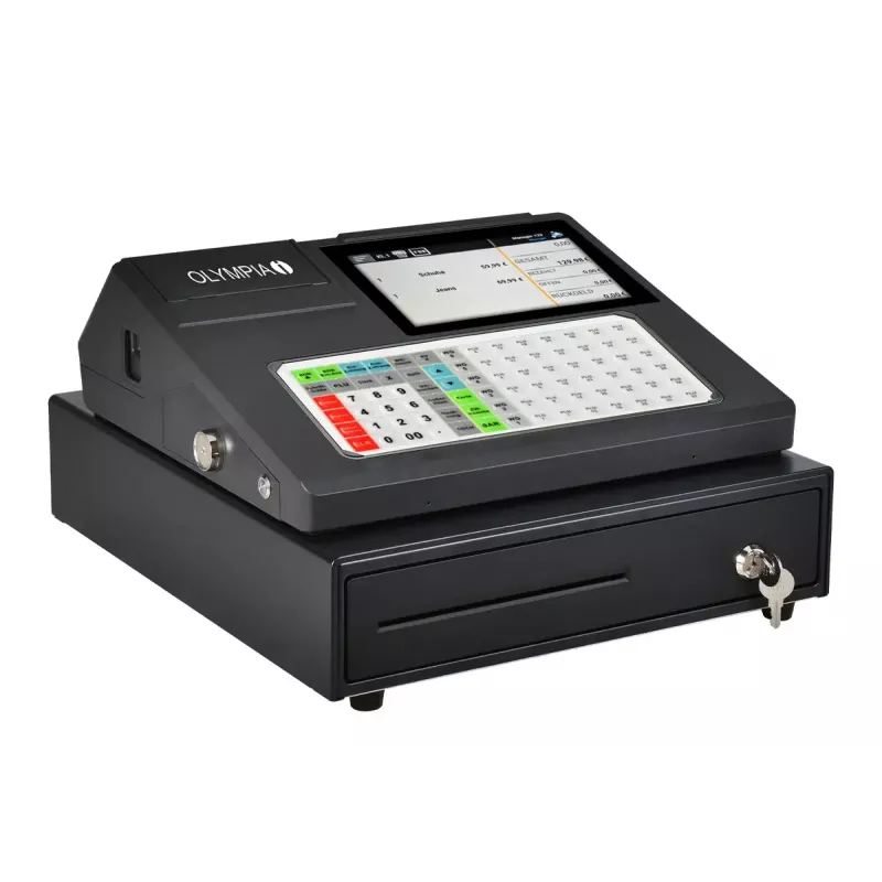 Kasa fiskalna Olympia K200 PLUS — Drukarka termiczna, 10000 PLU, wyświetlacz LED