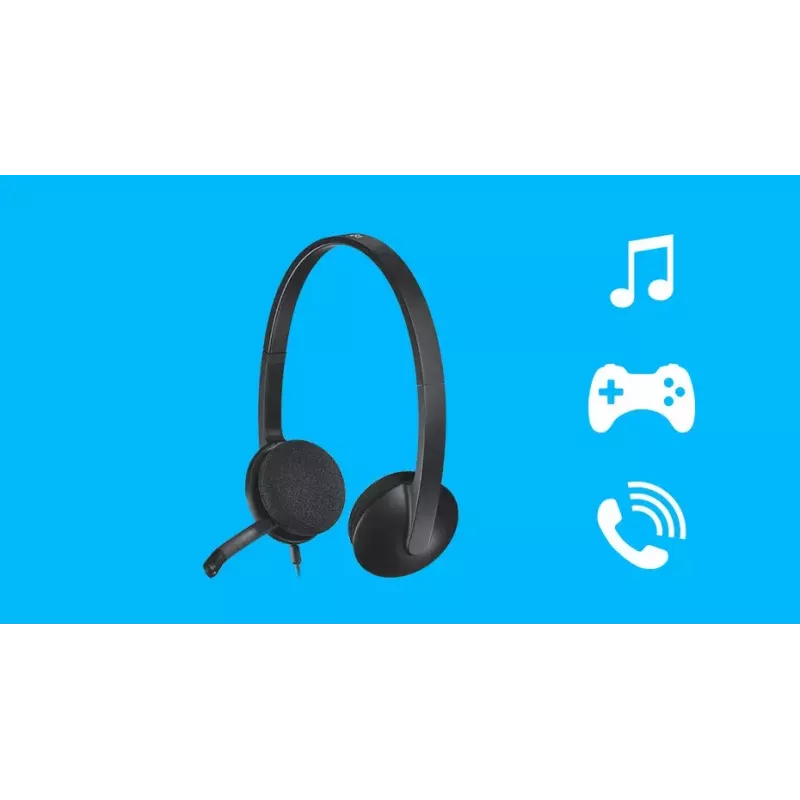 Zestaw słuchawkowy Logitech H340 USB