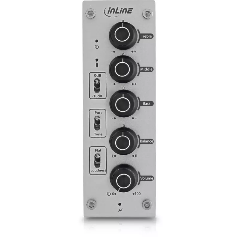 InLine AmpEQ mobile, Tri-Tone Hi-Res AUDIO Przedwzmacniacz i wzmacniacz słuchawkowy, stereofoniczny 3,5 mm