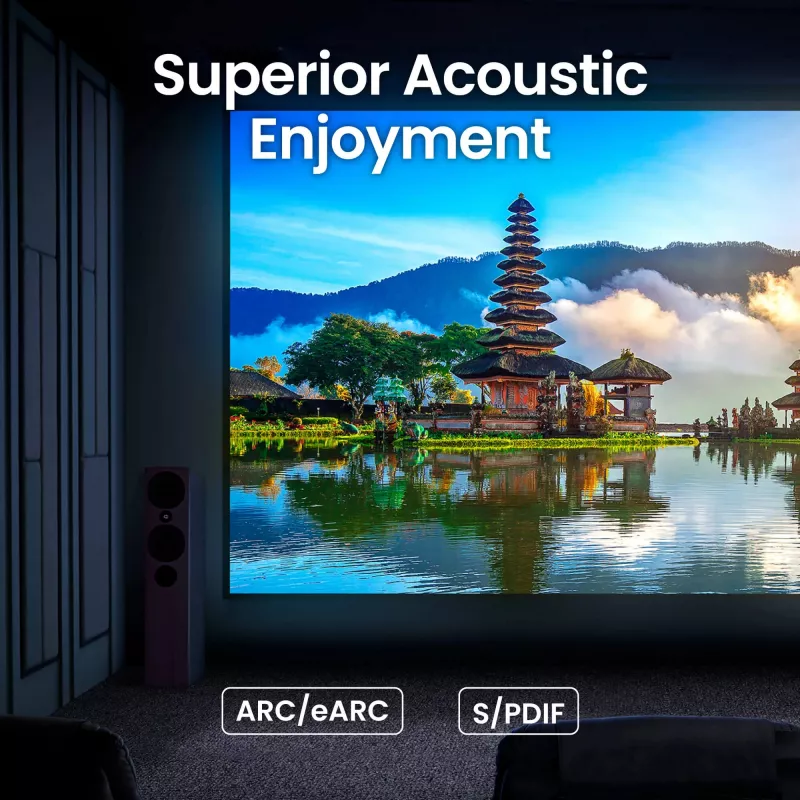 BenQ W5850 Standard throw projector 2600 ANSI lumens DLP UHD 4K (3840x2160) 3D Black