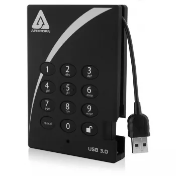 Zewnętrzny dysk twardy Apricorn 500GB USB 3.2 Aegis Padlock