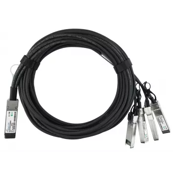 BlueOptics AA1404036-E6 InfiniBand światłowodowy kabel 5 m QSFP 4xSFP+ Czarny