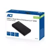 Obudowa HDD/SSD ACT 2,5 cala SATA, beznarzędziowa, USB 3.2 Gen1