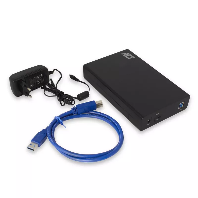 Obudowa HDD/SSD ACT AC1405 3,5 cala SATA USB 3.2 Gen1 Czarny