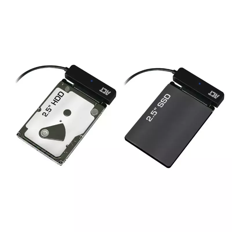 Kabel przejściówki ACT USB-C do dysku SATA 2,5 cala HDD/SSD AC1525 0,15 m czarny