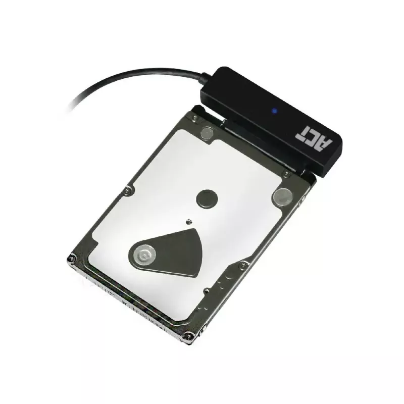 Kabel przejściówki ACT USB-C do dysku SATA 2,5 cala HDD/SSD AC1525 0,15 m czarny