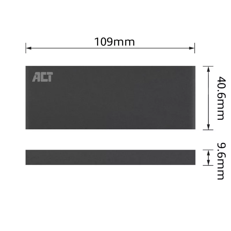 Obudowa SSD ACT M.2 USB 3.2 Gen1 Czarny 5 Gbit/s