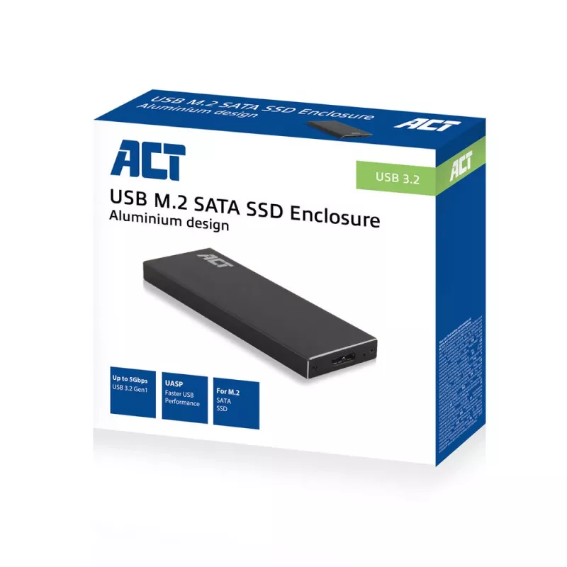 Obudowa SSD ACT M.2 USB 3.2 Gen1 Czarny 5 Gbit/s
