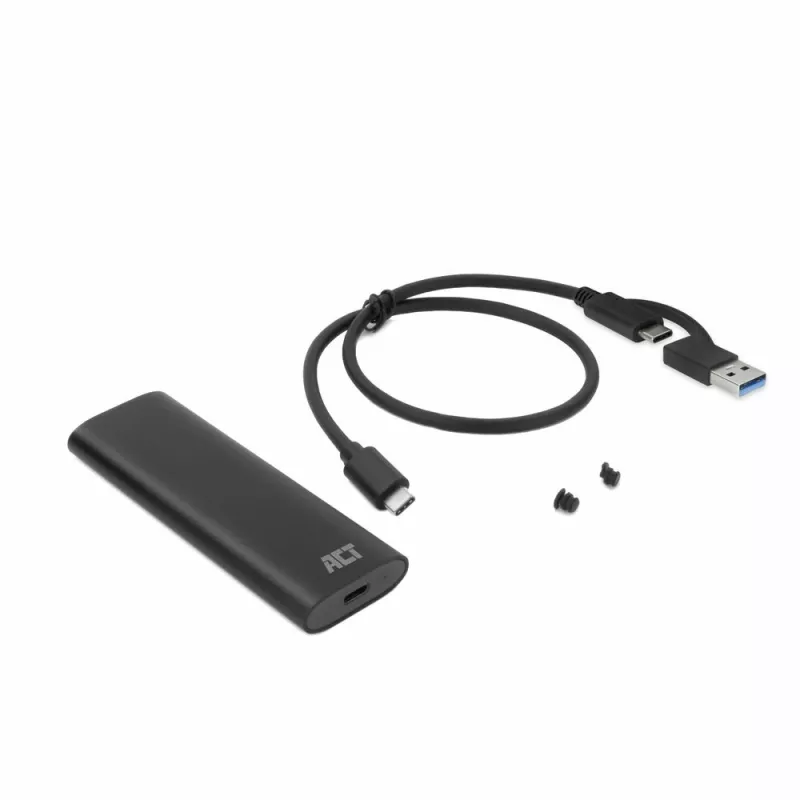 Obudowa SSD ACT AC1615 USB-C M.2 NVMe PCIe 10 Gbit/s Czarna