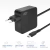 Ładowarka ścienna ACT USB-C do laptopa 65W z profilami Power Delivery, 2 metry