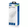 ACT Compact USB-C Charger 20W Szybkie ładowanie Uniwersalna ładowarka sieciowa Biała
