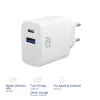 Ładowarka ACT USB-C i USB-A 20W z Power Delivery PPS, Quick Charge, GaNFast
