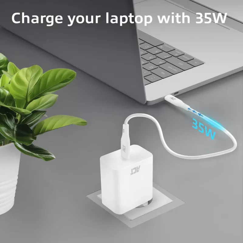 Ładowarka USB-C ACT 35W Power Delivery PPS GaNFast Uniwersalna