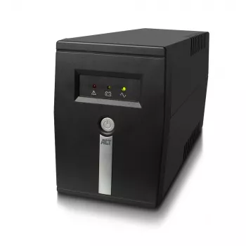 ACT Line Interactive UPS 600 VA - 360W z AVR, Line-Interactive, 0,6 kVA, 360 W, 240 V, ochrona przed przeładowaniem, nadmiernym rozładowaniem, przeciążeniem, zwarciem, złącze C13, typ F