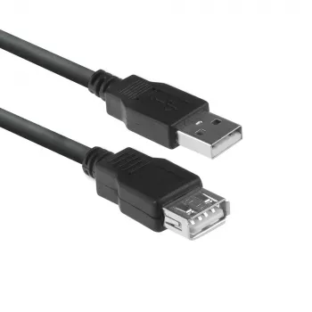Przedłużacz ACT USB 2.0 wtyk A – gniazdo A 1,8 metra, torebka strunowa
