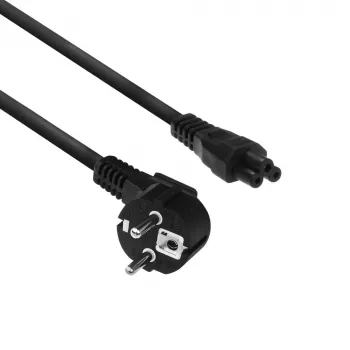 ACT Powercord kabel zasilający CEE7/7 męski (kątowy) - C5 czarny 2 m