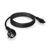 ACT Powercord kabel zasilający CEE7/7 męski (kątowy) - C5 czarny 2 m