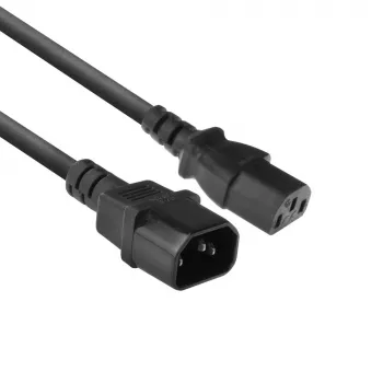 Przewód zasilający C13 C14 czarny 1,8 m ACT Powercord