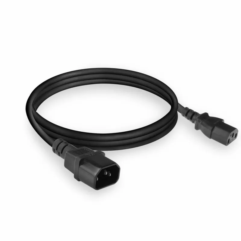 Przewód zasilający C13 C14 czarny 1,8 m ACT Powercord