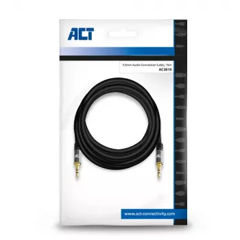 ACT 15 metrów wysokiej jakości kabel audio 3,5 mm jack stereo męski - męski