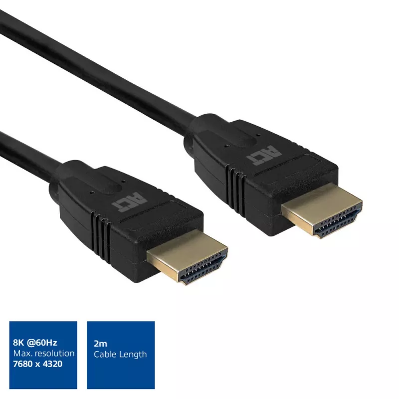 Przewód HDMI 8K Ultra High Speed v2.1 ACT 2 m, HDMI-A męski - HDMI-A męski