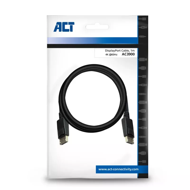 Kabel DisplayPort męski - męski ACT 1 metr AC3900
