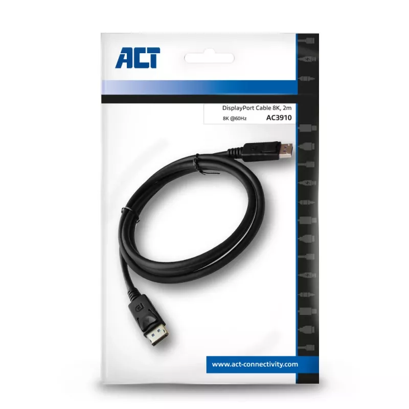 ACT 2 metry kabel połączeniowy DisplayPort 1.4 8K męski - męski