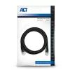 ACT Black 15.0 metrowy kabel krosowy U/UTP CAT6 z wtykami RJ45