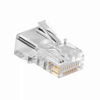 Modułowe złącze ACT CAT5E RJ-45 ACT AC4110 męskie srebrne przezroczyste 10 szt.