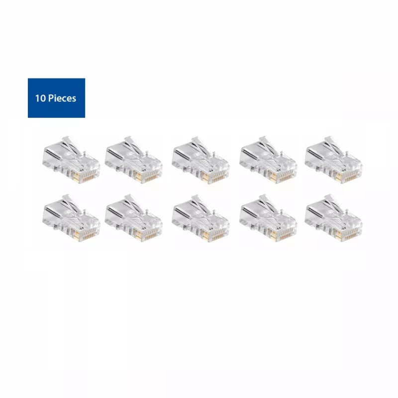Modułowe złącze ACT CAT5E RJ-45 ACT AC4110 męskie srebrne przezroczyste 10 szt.