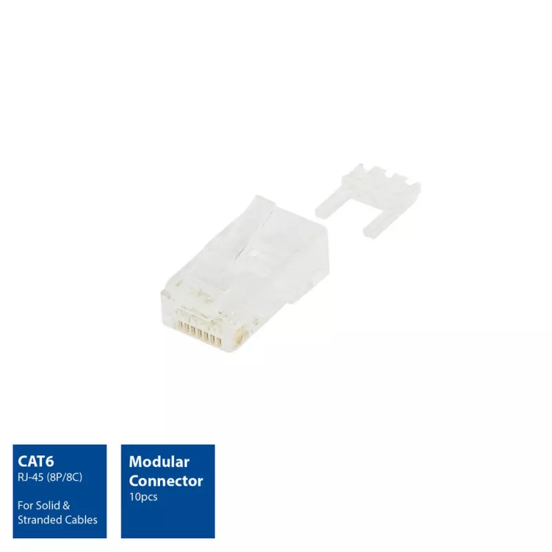 ACT Modularne złącze RJ-45 CAT6 10x