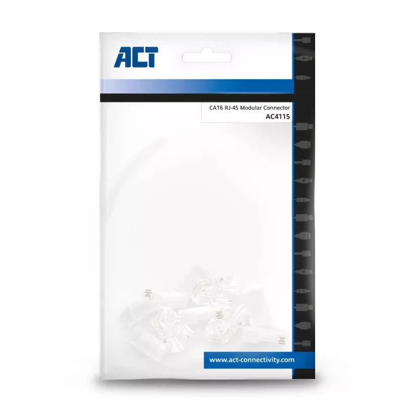 ACT Modularne złącze RJ-45 CAT6 10x