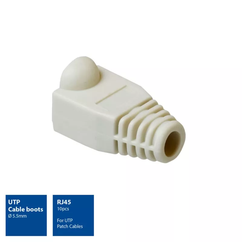 Osłony kabli ACT UTP, RJ45, osłona kabla, szary, RJ45, 10 szt.