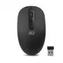 Bezprzewodowa mysz ACT 1200 DPI, symetryczna, RF Wireless, 1200 DPI, czarna