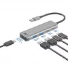 Koncentrator USB ACT AC6125 3.2 Gen 1 Type-A 5000 Mbit/s szary