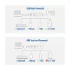 Koncentrator USB ACT AC6125 3.2 Gen 1 Type-A 5000 Mbit/s szary